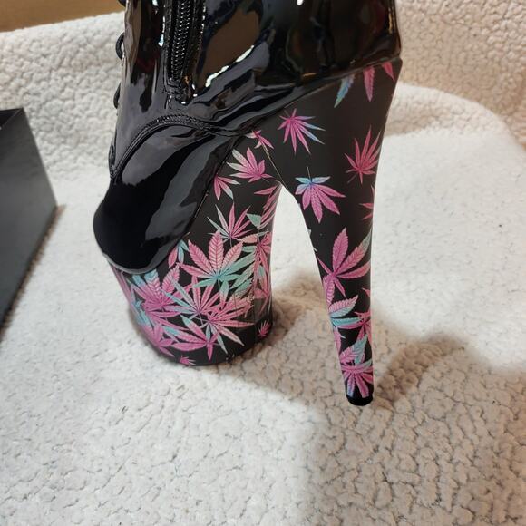 NEW Ellie Shoes Women's JUICY Ankle Platform Boot Ankle  Black SIZE 8 boots - Picture 5 of 8